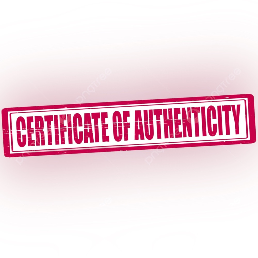 Certificate of Authenticity Stamp